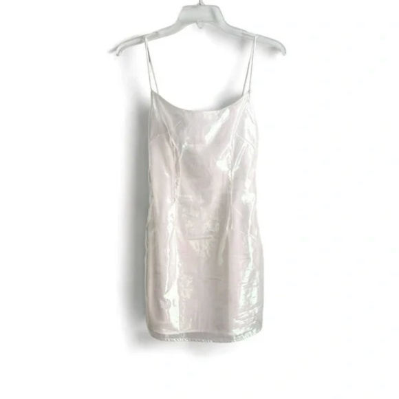 NWT Superdown White Iridescent Sleeveless Mini Dress XS - Picture 6 of 9